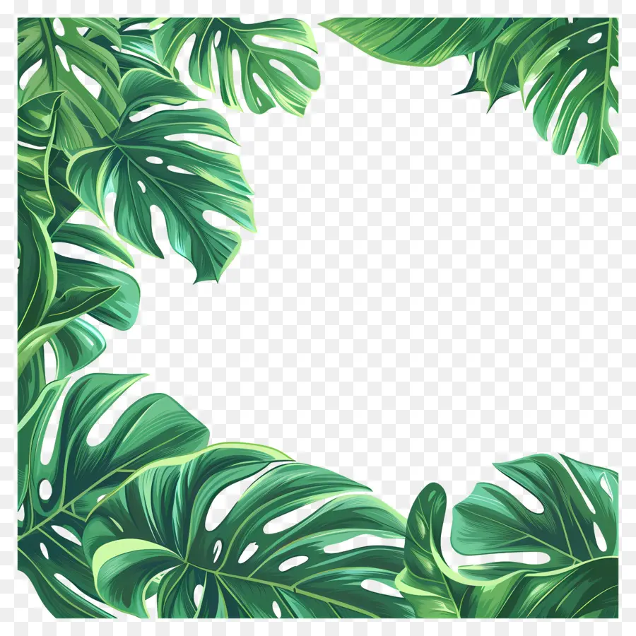 Frontera Monstera，Hojas De Monstera PNG