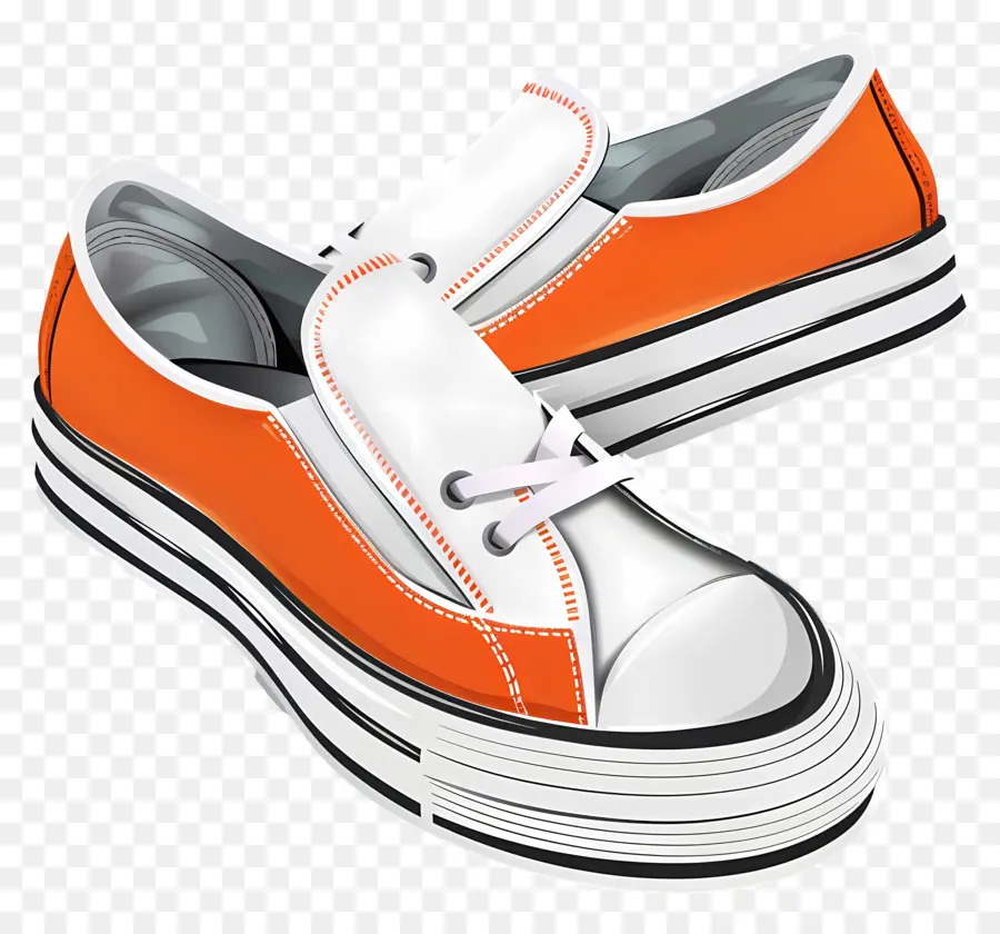 Slipons，Zapatillas De Deporte De Naranja PNG