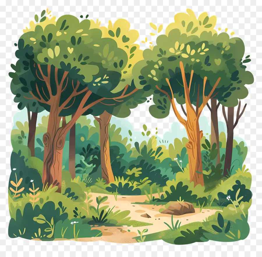 Bosque De Verano，Bosque Denso PNG