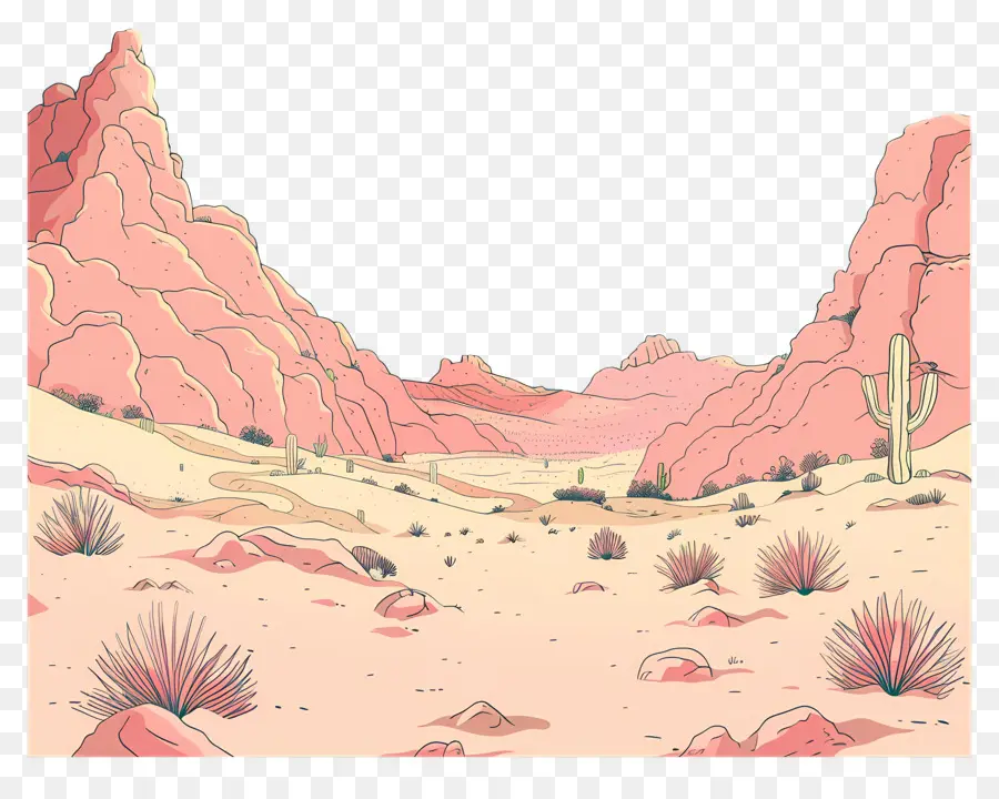 Desierto，Cactus PNG