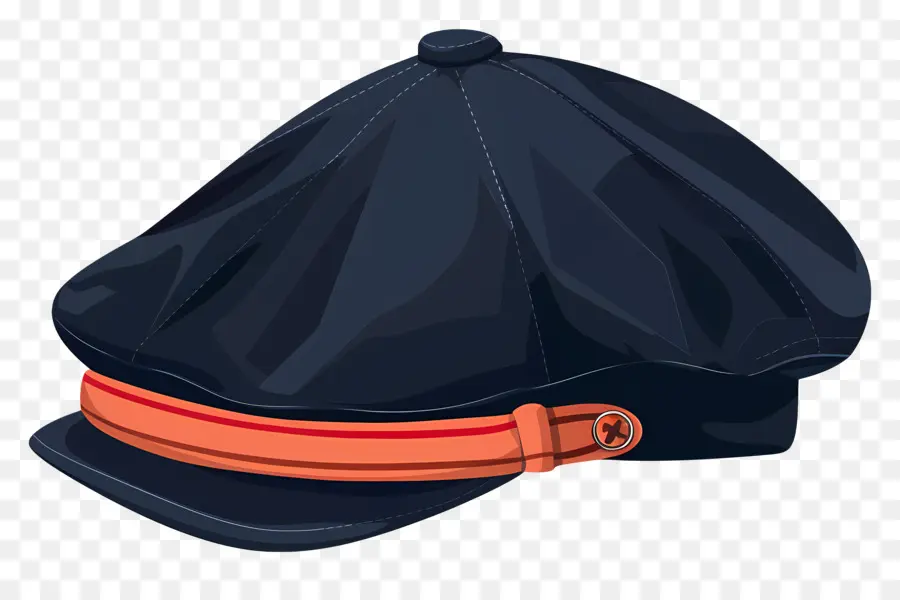 Gorra Newsboy，Gorro Negro PNG