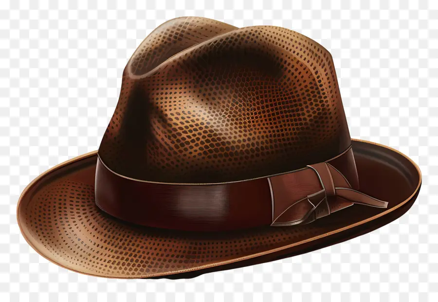 Fedora，Sombrero Fedora Marrón PNG