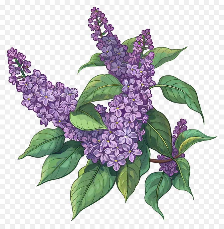 Lilas Moradas，Planta De Lila PNG