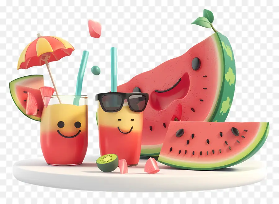 Verano，Bebidas De Frutas PNG