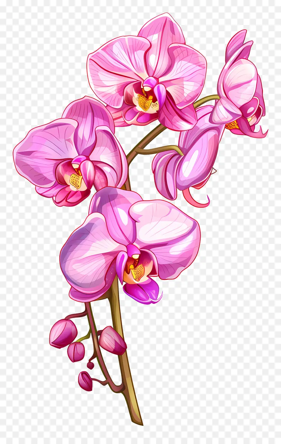 Flor De Orquídea Rosa，Orquídeas Rosadas PNG