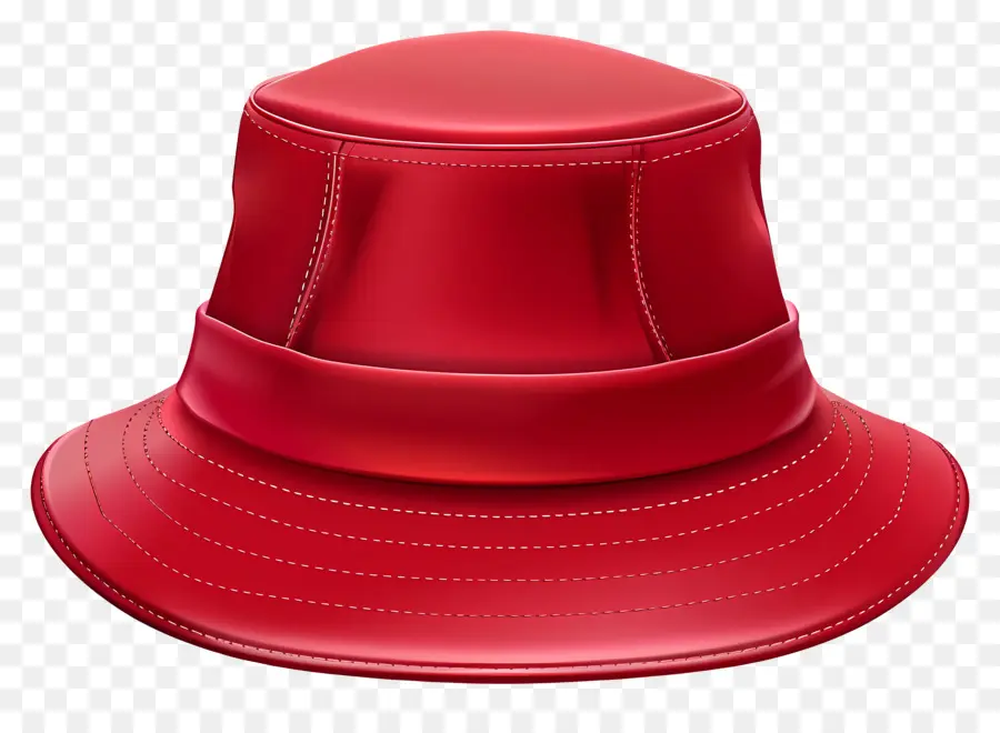 Sombrero De Cubo，Sombrero De Cuero Rojo PNG