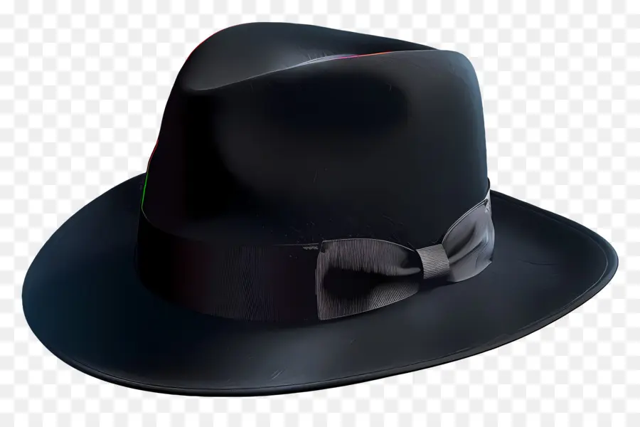 Fedora，Sombrero Negro PNG