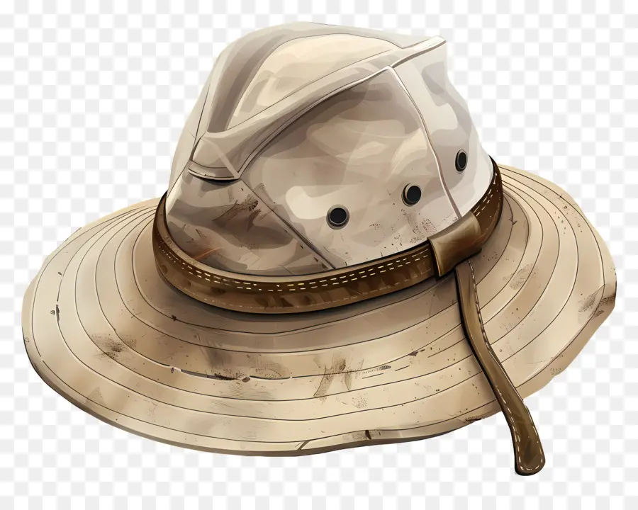 Sombrero De Safari，Detalle De La Hebilla PNG