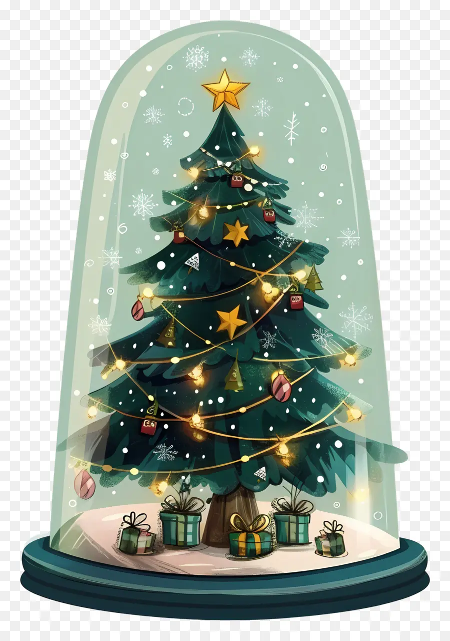 árbol De Navidad，Globo De Nieve PNG