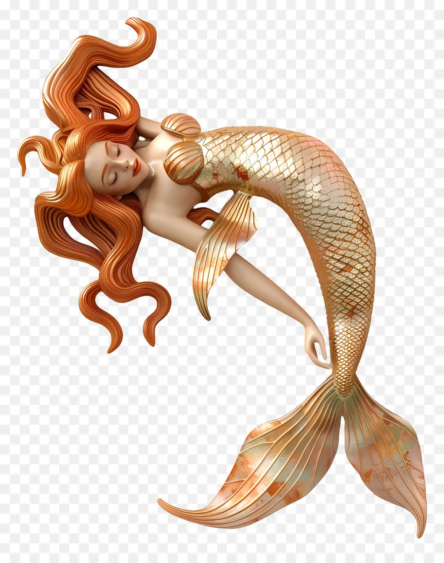 Sirena，Escultura De Sirena PNG