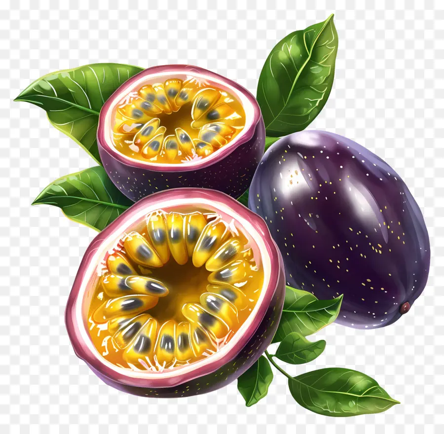 Fruta De La Pasión，Frutas Tropicales PNG