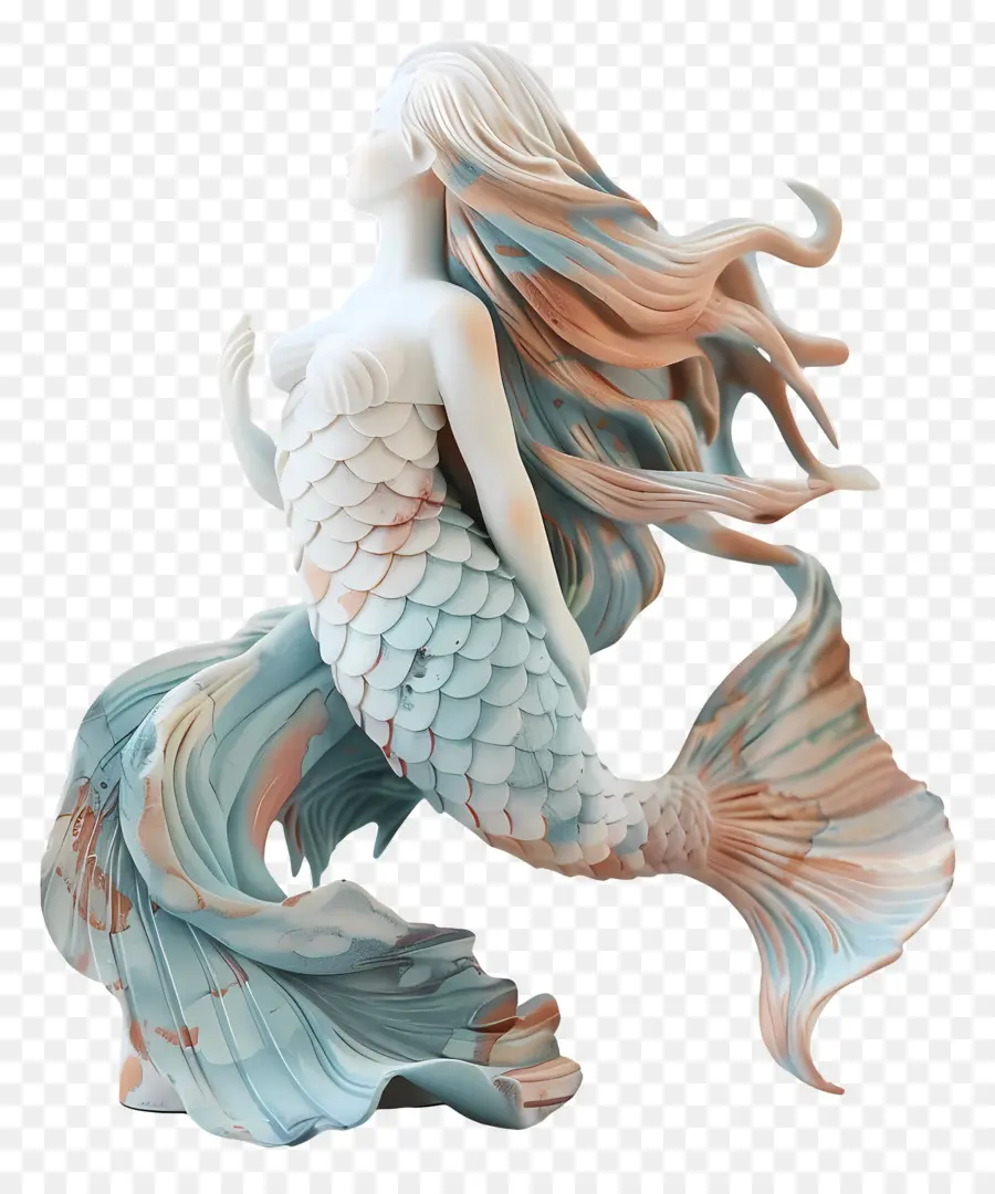 Sirena，Sirena De La Estatua PNG
