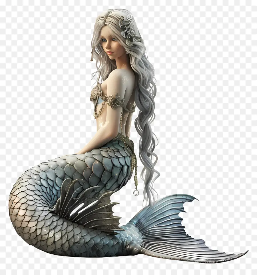 Sirena，El Pelo Largo PNG