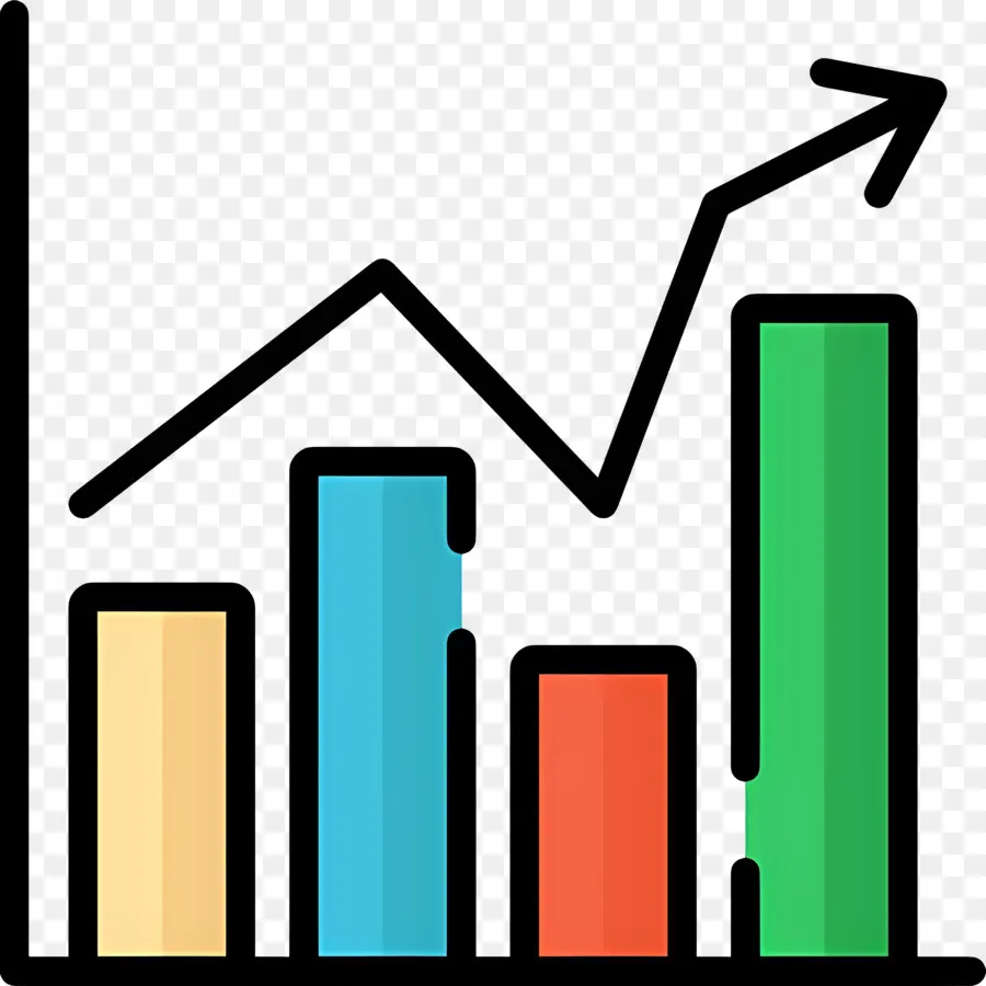 Gráfico De Barras，Tendencia De Ventas PNG