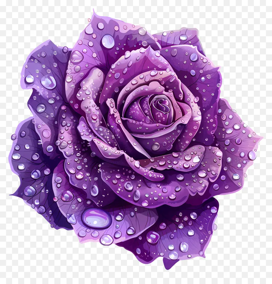 Rosa Morada，Florecer PNG