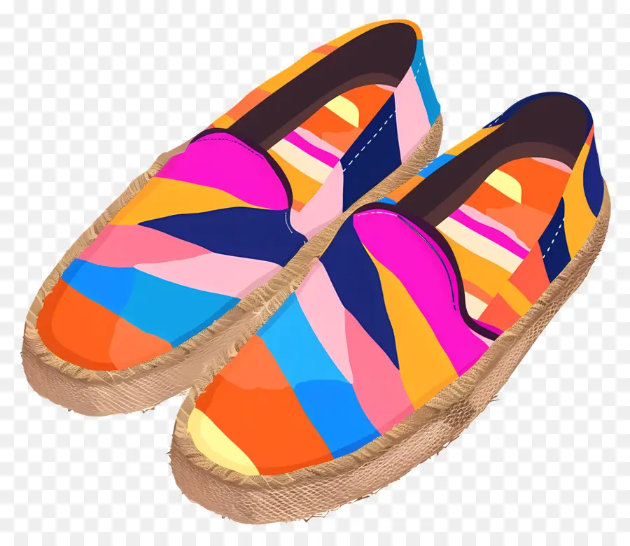 Alpargatas，Sandalias Coloridas PNG