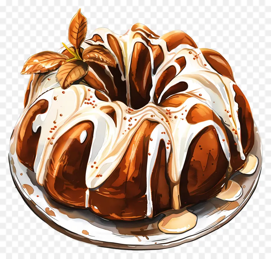 Pastel De Bundt，Postre PNG