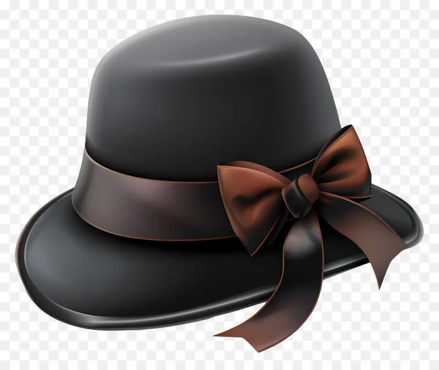 Sombrero Cloche，Sombrero Negro PNG