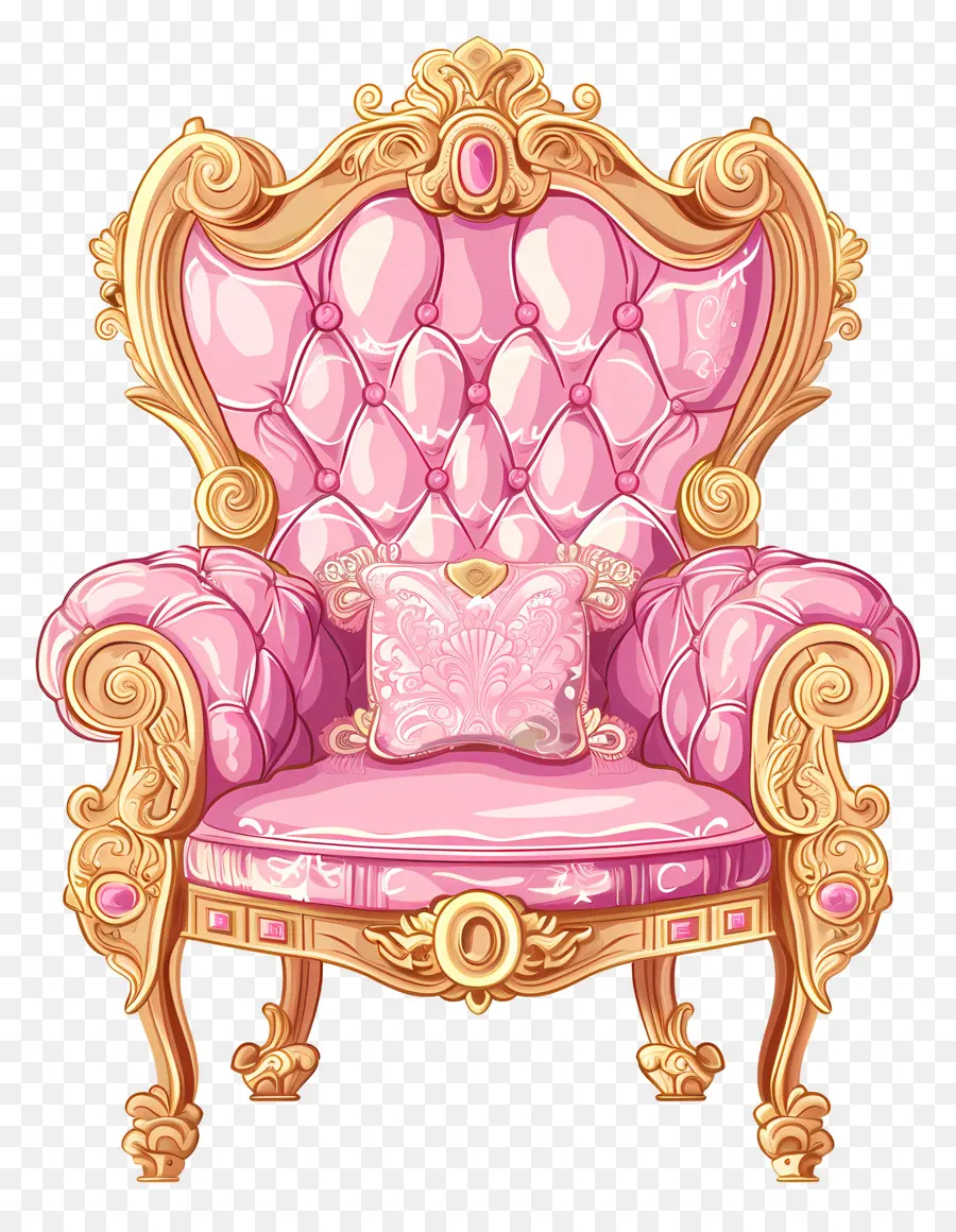 La Princesa De La Silla，Sillón Rosa PNG