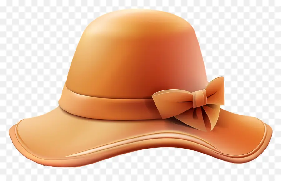 Sombrero Cloche，Sombrero De Pajarita Naranja PNG