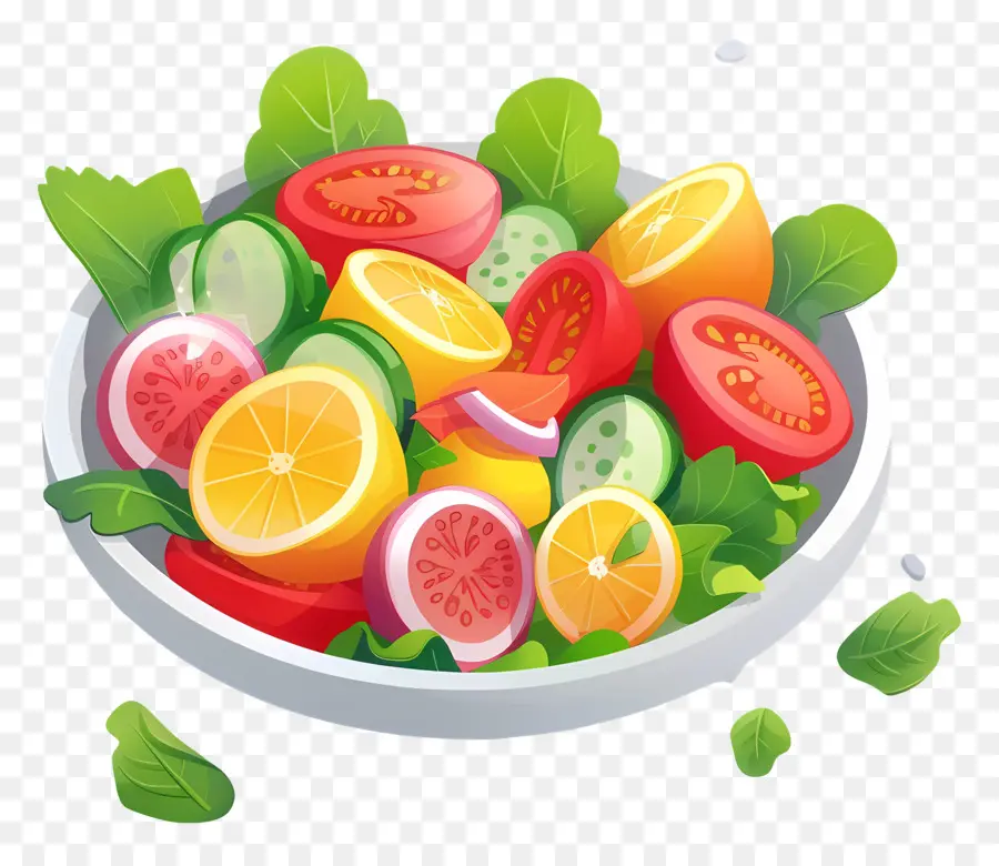 Ensalada De Verduras，Dieta Saludable PNG