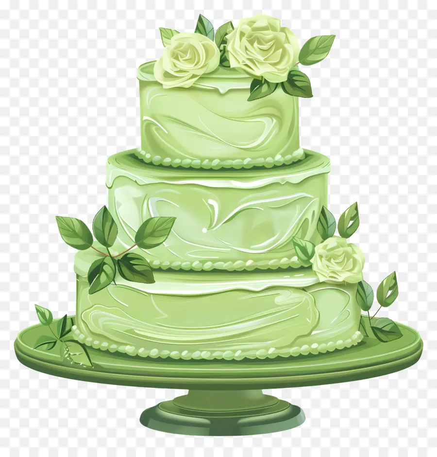 Pastel De Boda，Pastel De Bodas Verdes PNG