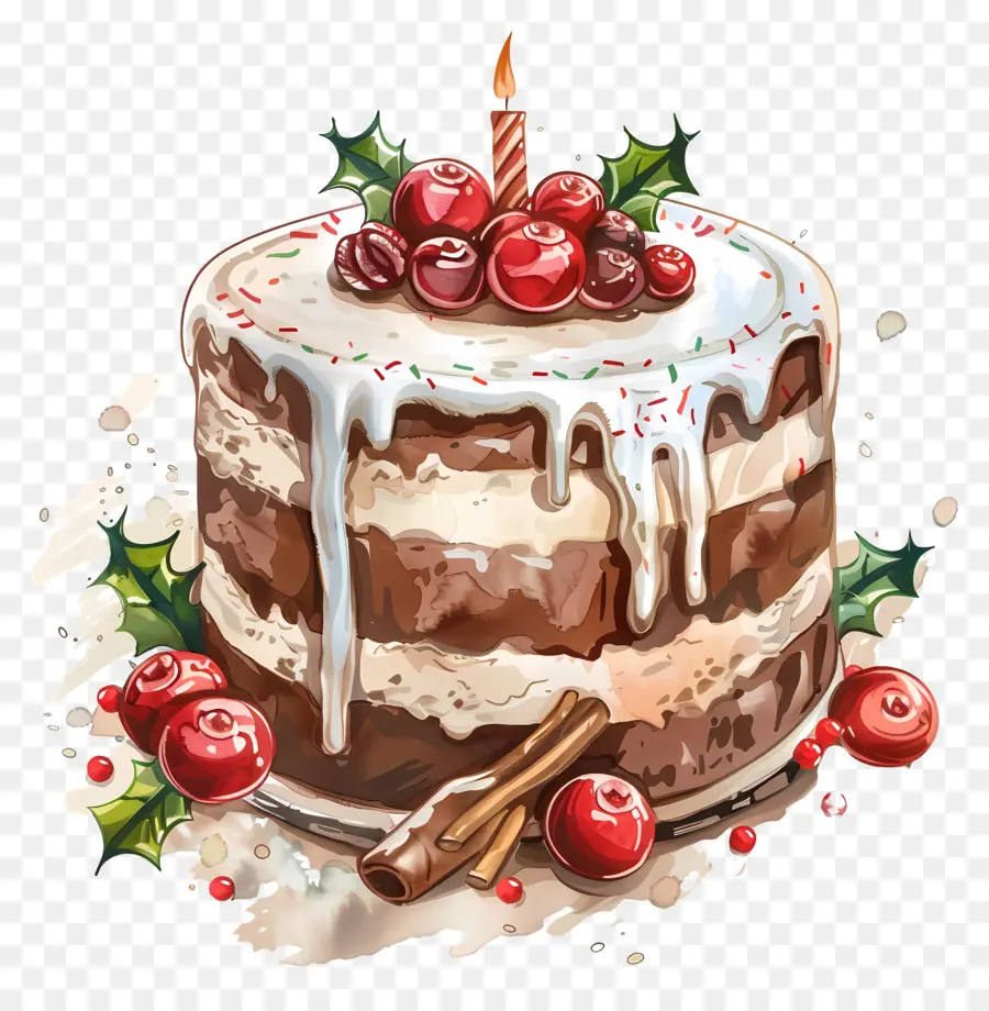 Pastel De Navidad，Pastel PNG