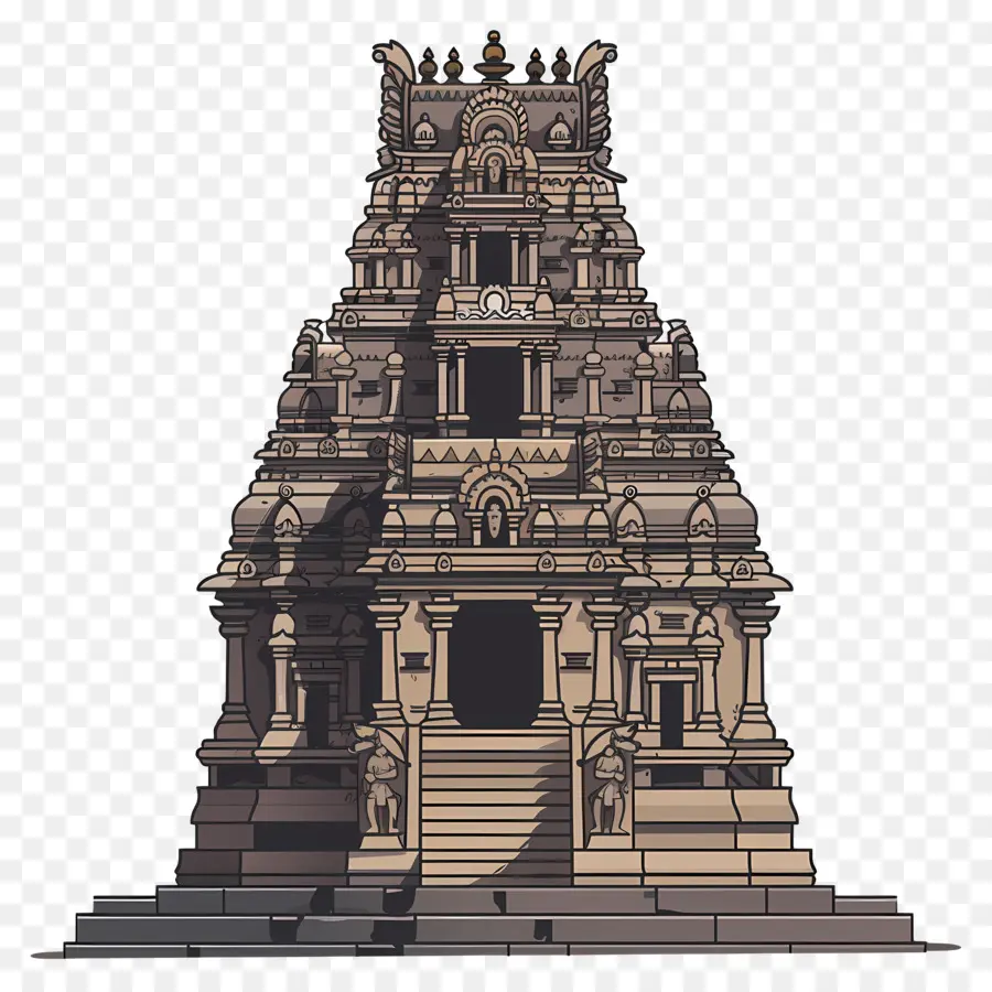 Templo Hindú，Edificio Adornado PNG