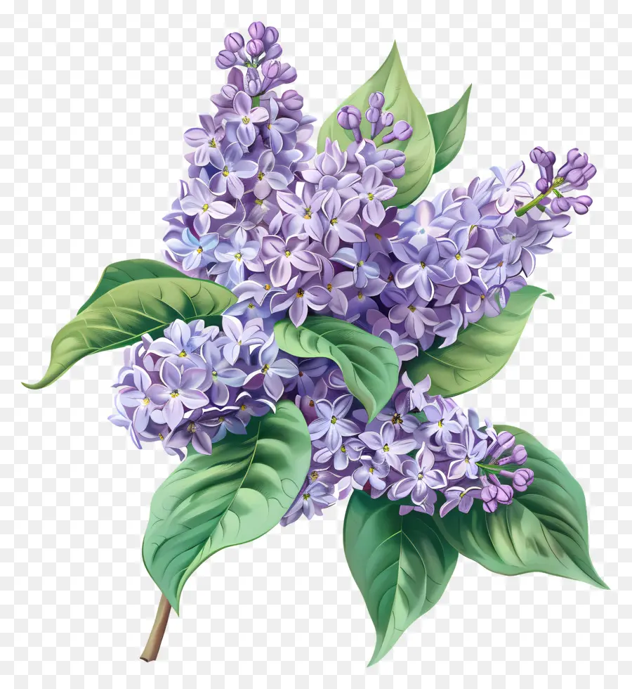 Lilas Moradas，Lila Pintura PNG