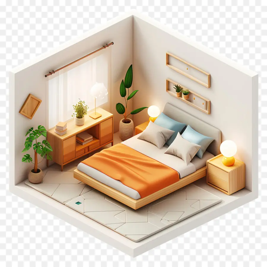 Dormitorio，Cama PNG