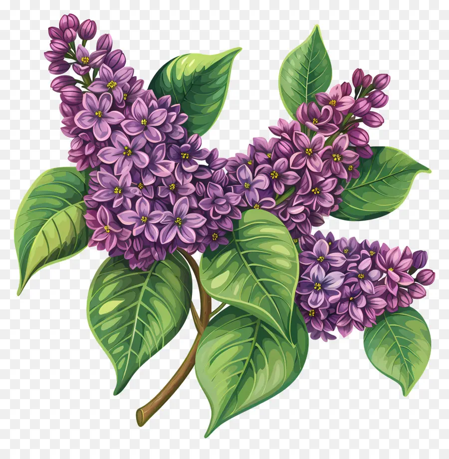 Lilas Moradas，Flor De Lila PNG