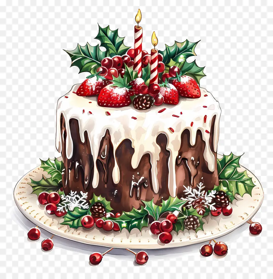 Pastel De Navidad，Pastel En Capas PNG