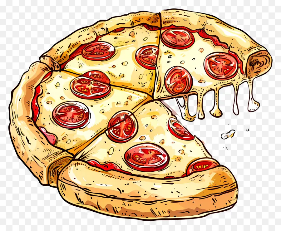 La Pizza De Queso，Pizza PNG