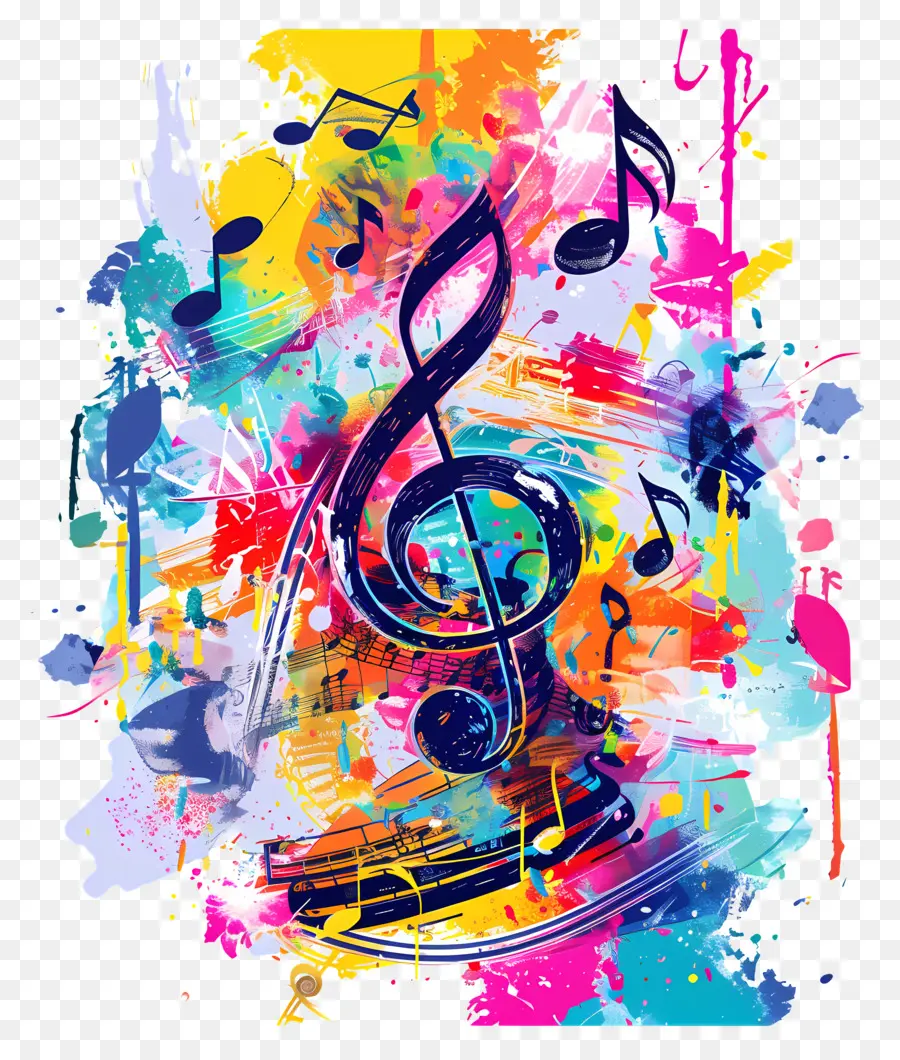 Mundo Día De La Música，Notas De La Música PNG