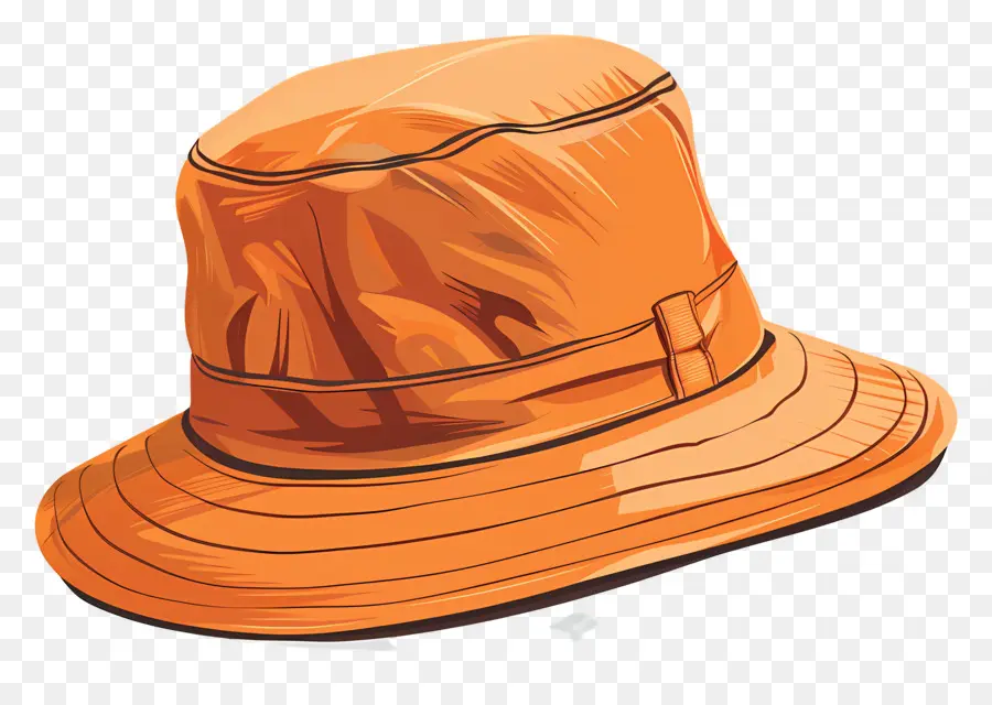 Sombrero De Cubo，Sombrero De Color Naranja PNG