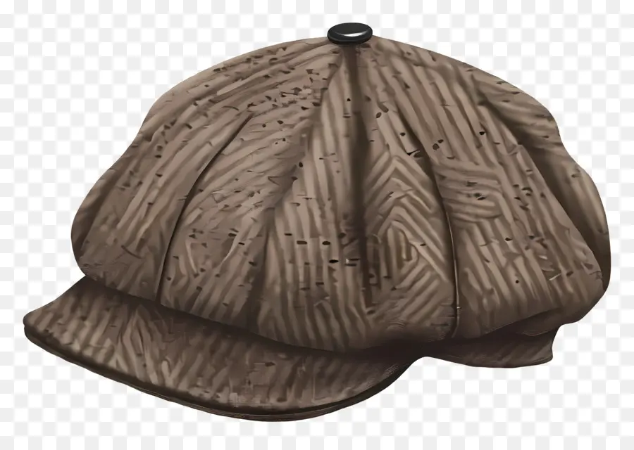 Gorra Newsboy，Sombrero De Lana Marrón PNG