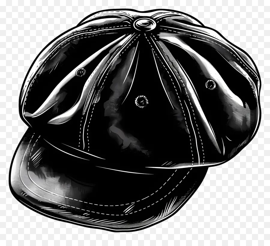 Gorra Newsboy，Gorra Negra PNG