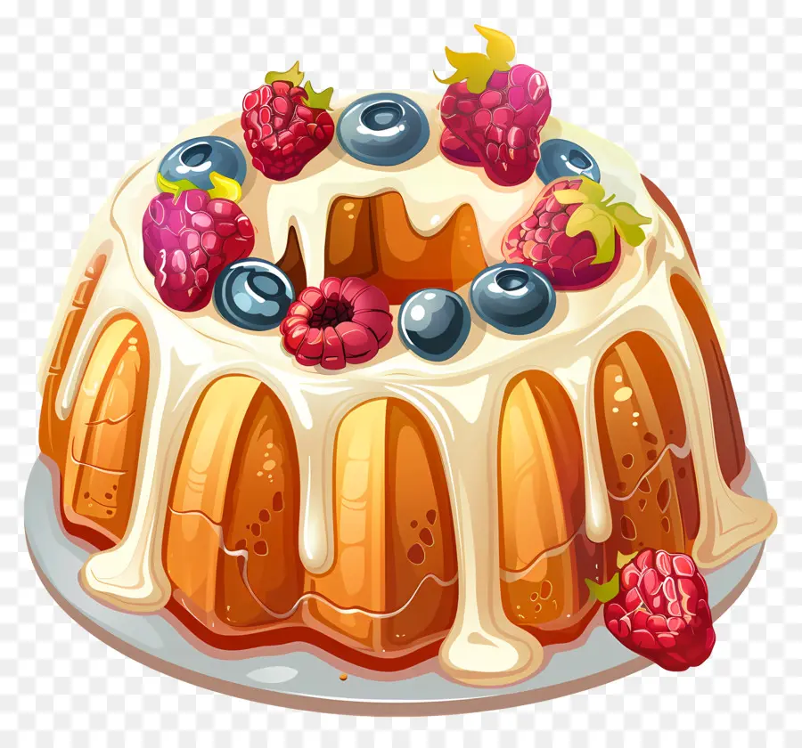 Bundt Cake，El Pastel De Frutas PNG