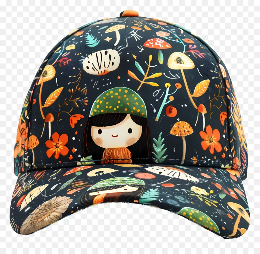 Gorra De Béisbol，Hongo Patrón PNG