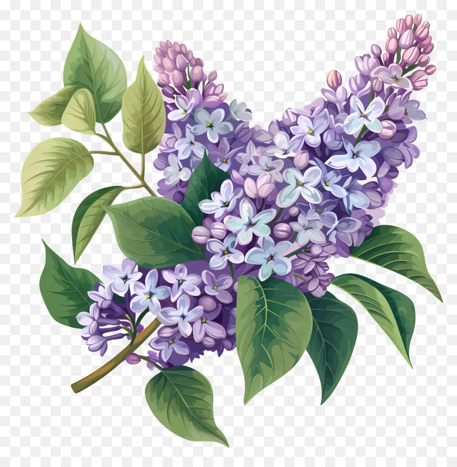 Lilas Moradas，Flores De Color Lila PNG