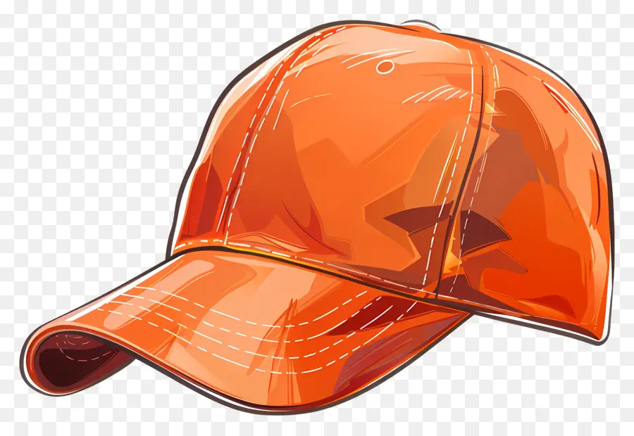 Gorra De Béisbol，Sombrero De Color Naranja PNG