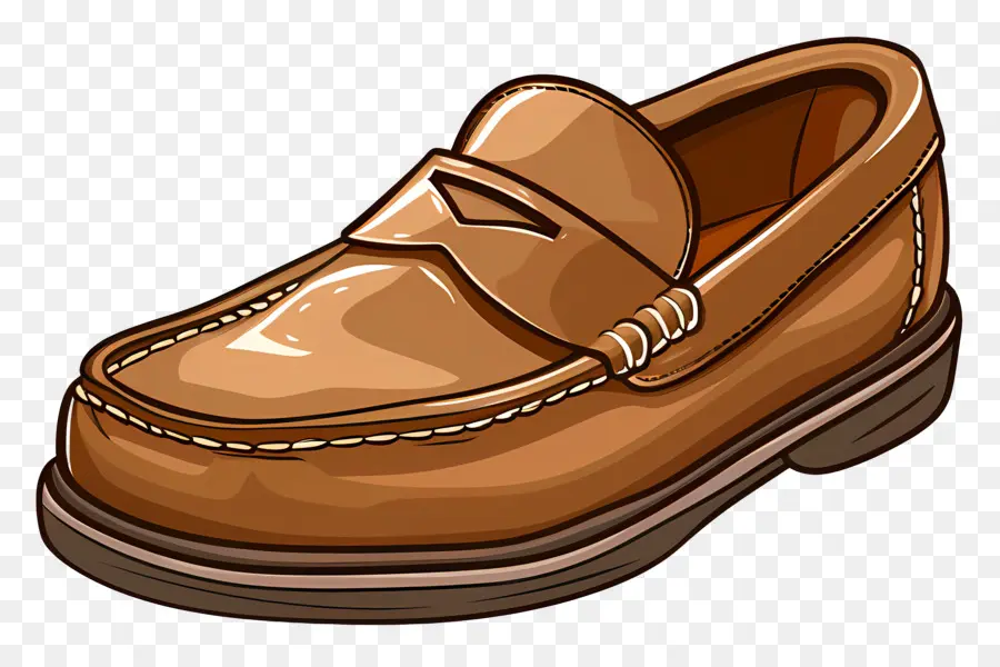 Mocasines，Mocasines Marrones PNG