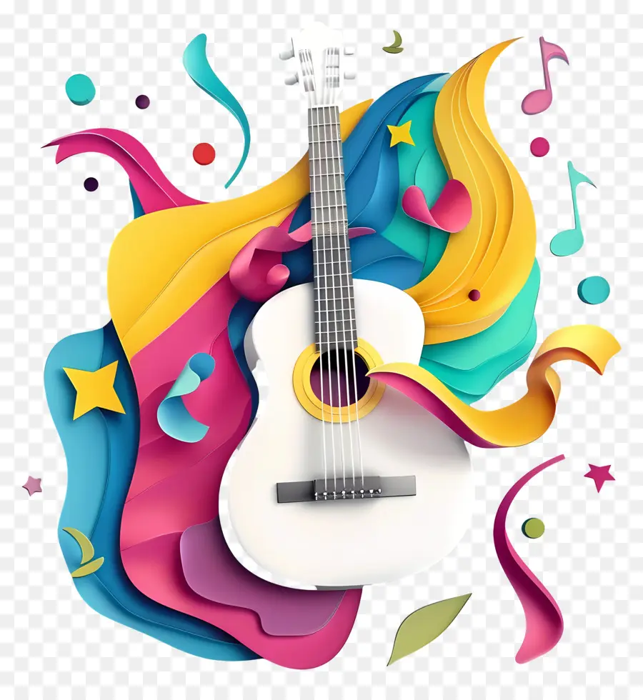 Mundo Día De La Música，Guitarra PNG