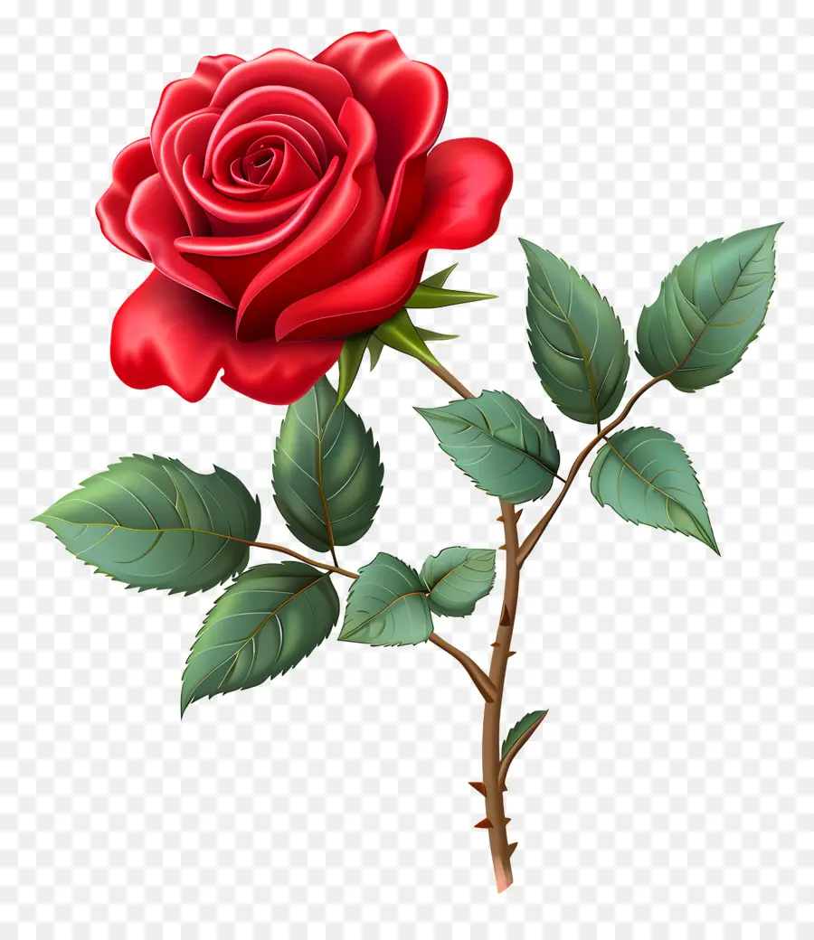 Rosa Roja，Flor PNG