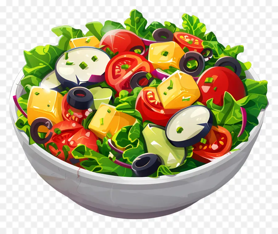 Ensalada De Verduras，Dieta Saludable PNG