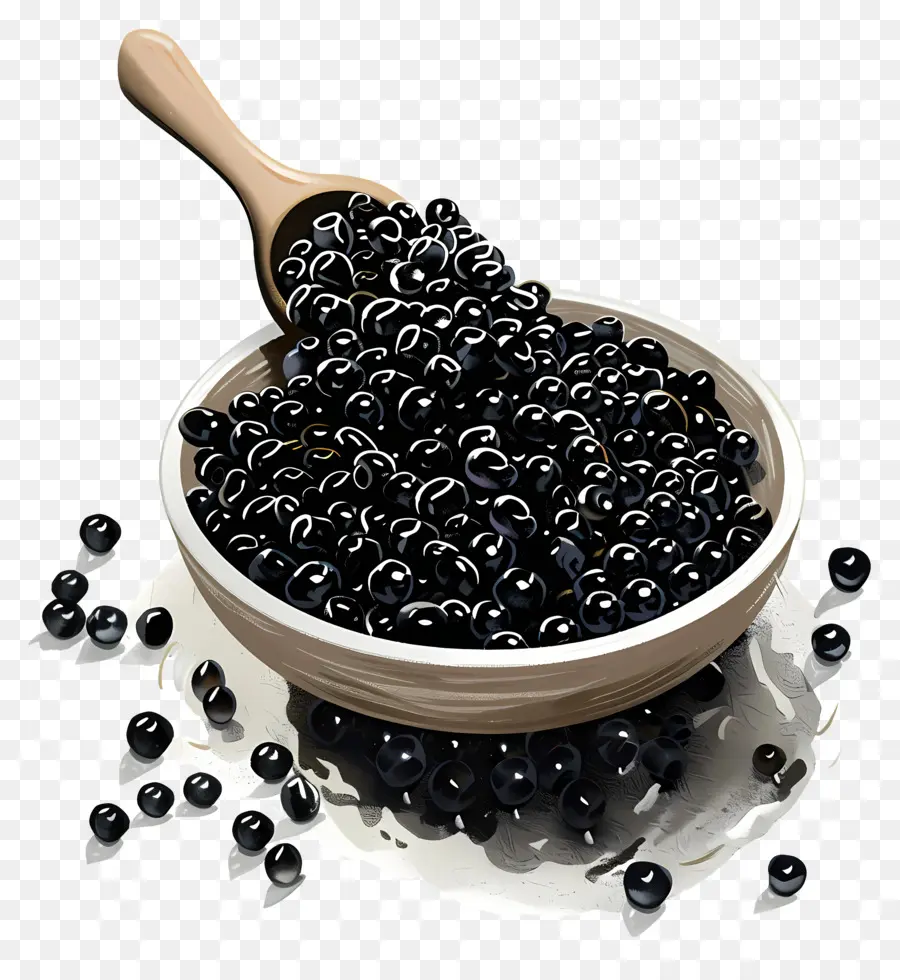 Caviar Día，Frijoles Negros PNG