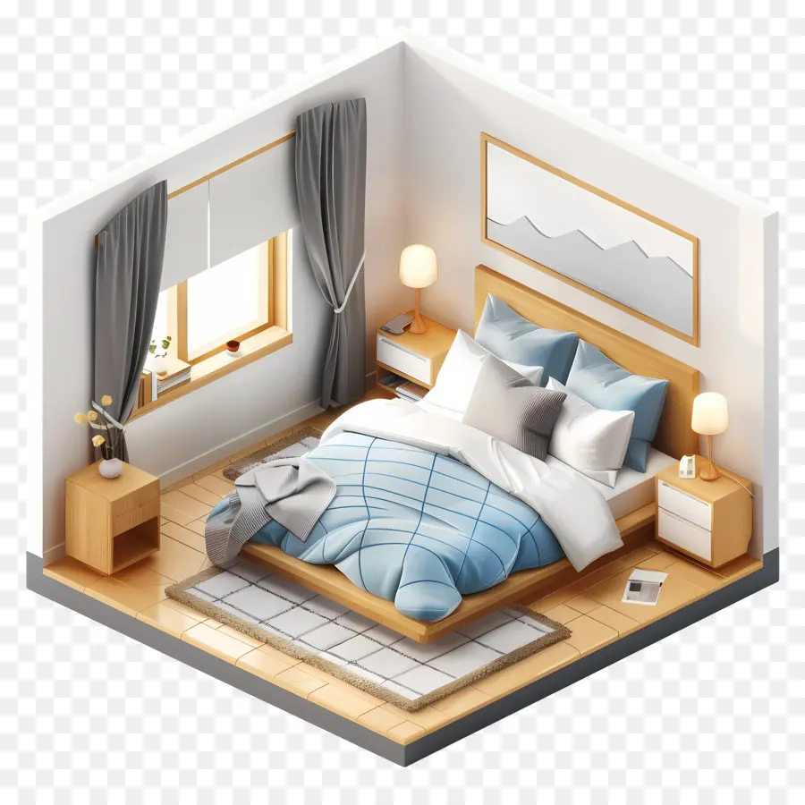 Dormitorio，Cama PNG