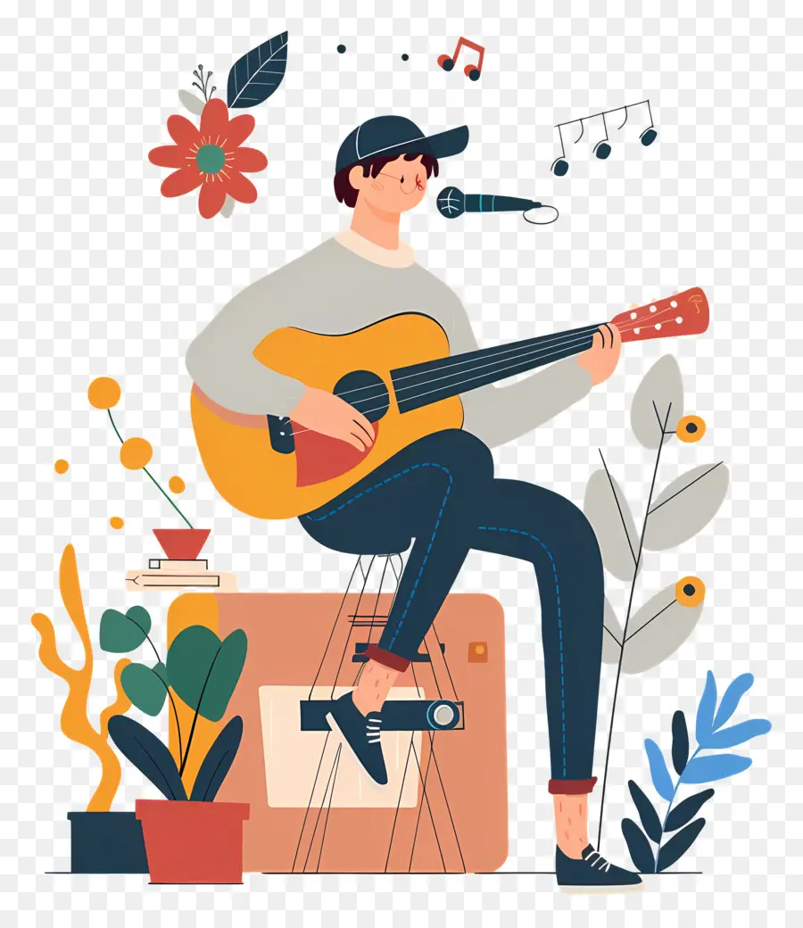 Mundo Día De La Música，Guitarra PNG