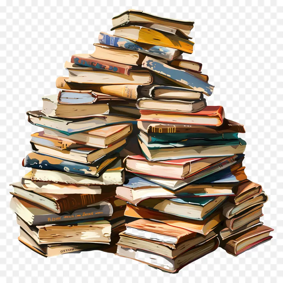 Pila De Libro，Libros PNG