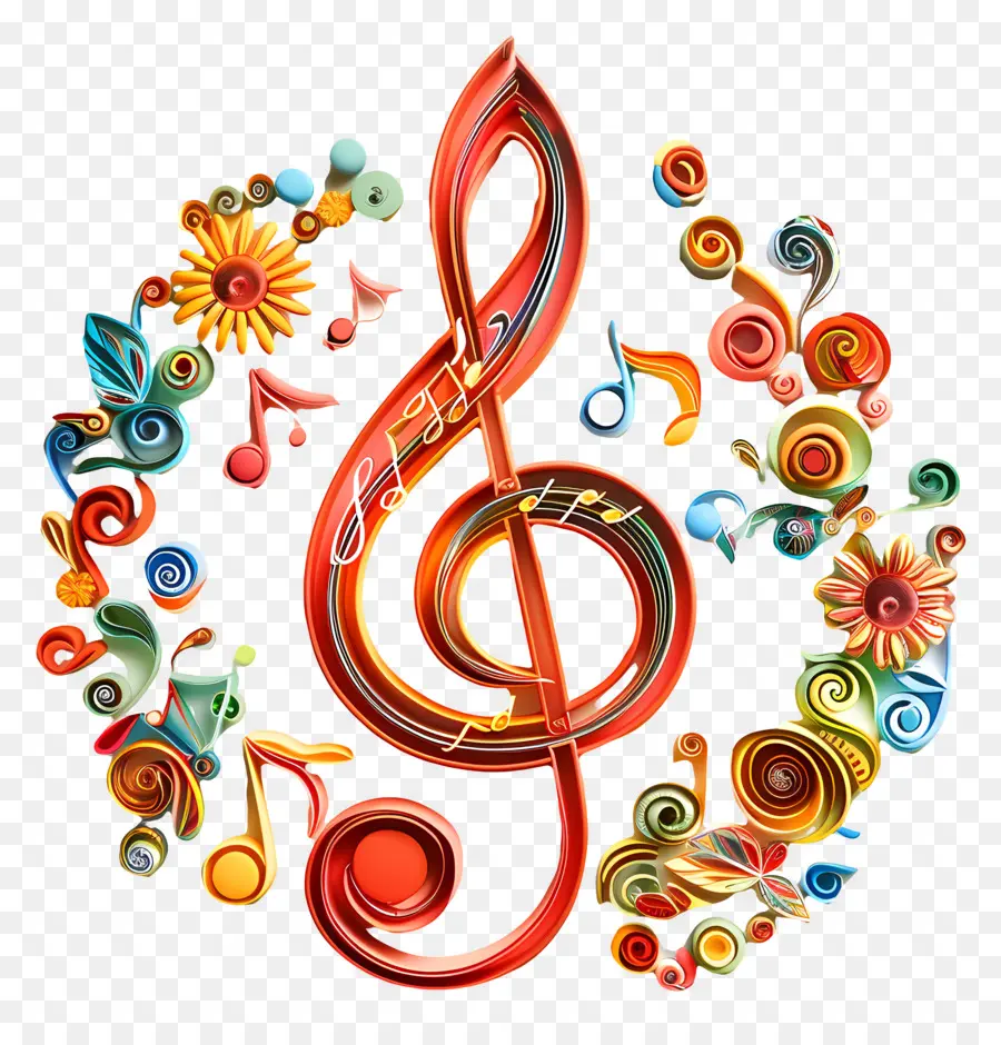 Mundo Día De La Música，La Notación De La Música PNG